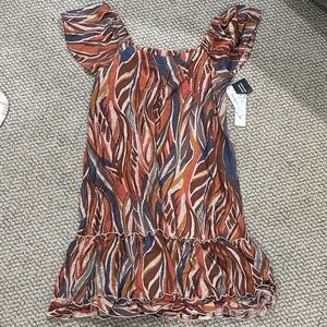Robbie Bee Multicolor Abstract Dress